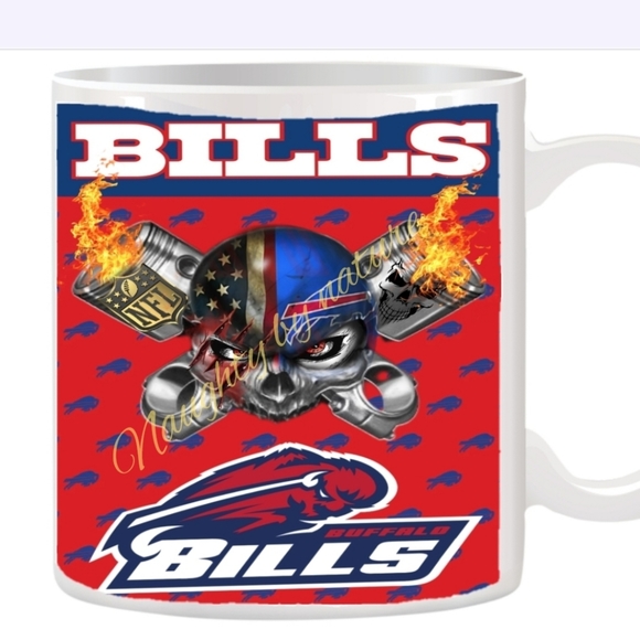 Buffalo Bills skull cup - Picture 2 of 3